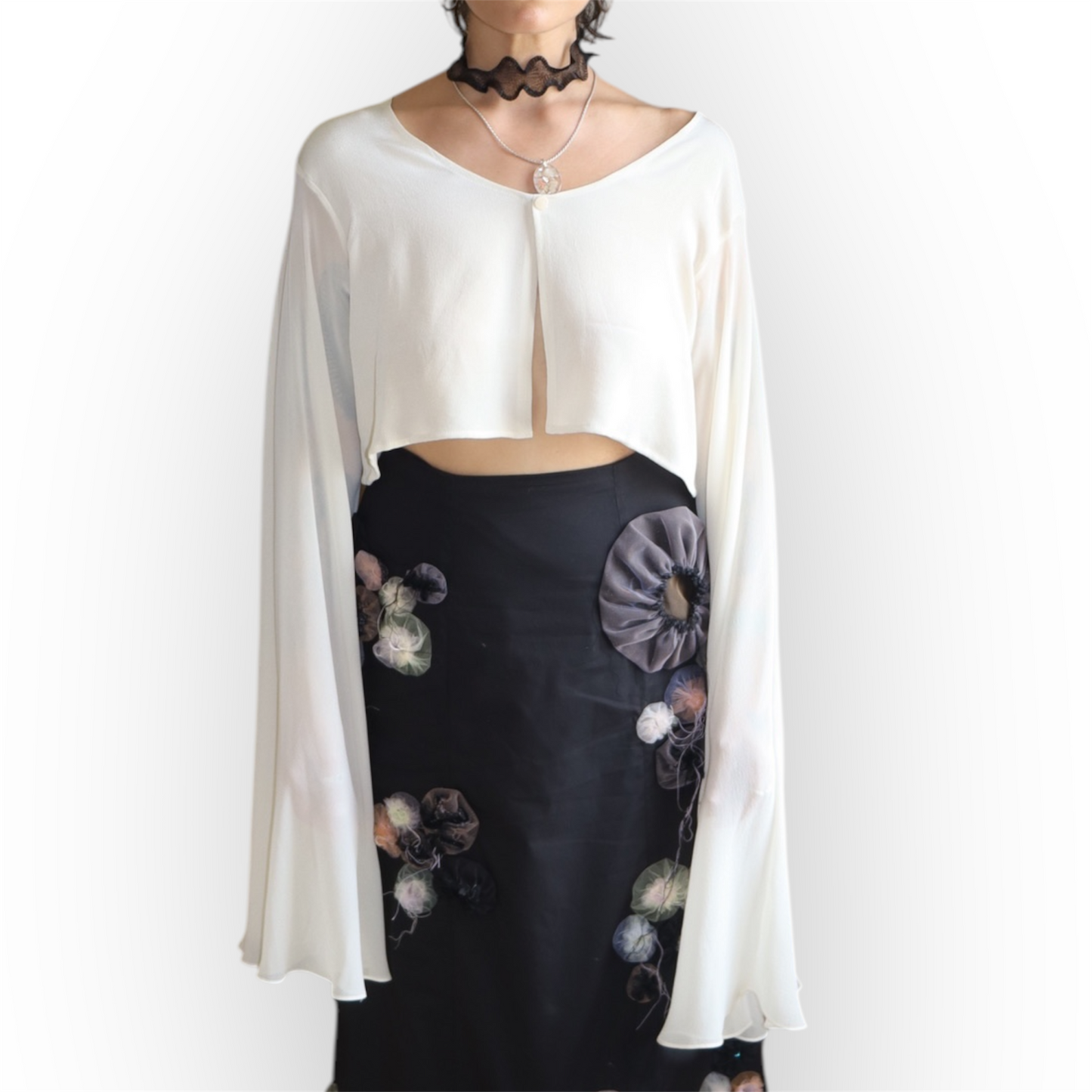Jelly Silk Bolero Top