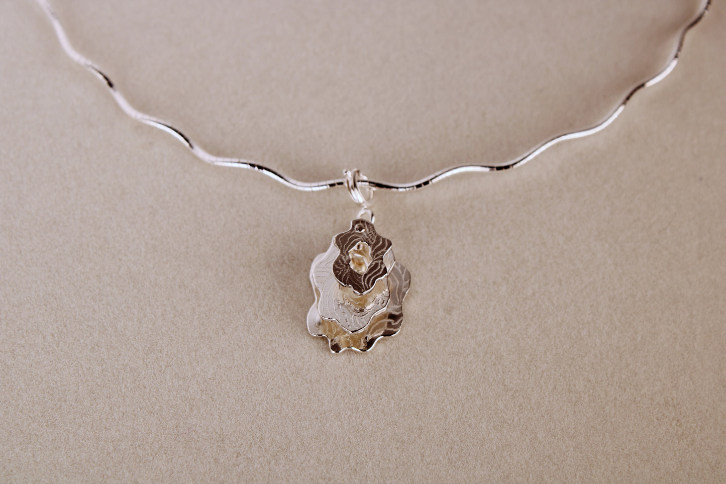 Petal Vase Pendant Necklace